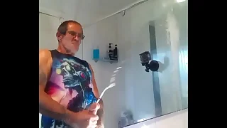 So much sperm on my bathroom mirror